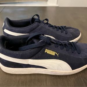 Navy blue Puma sneakers